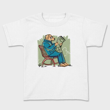 Newspaper Dog Read News, Tricou Copii