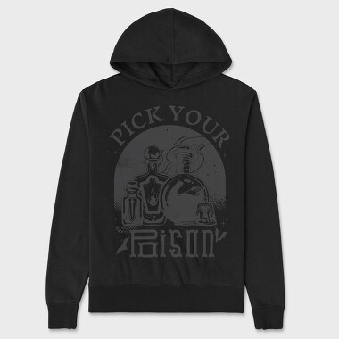 Pick Your Poison Halloween, Hanorac Oversize Barbati (Unisex)