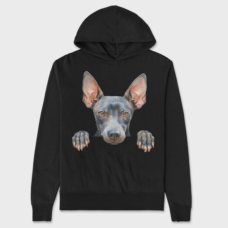 Watercolor American Hairless, Hanorac Oversize Barbati (Unisex)