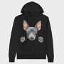 Watercolor American Hairless, Hanorac Oversize Barbati (Unisex)