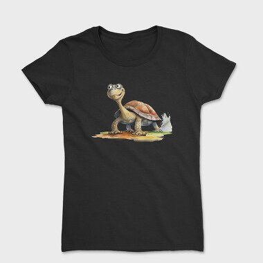 Turtle Smiling Face, Tricou Femei