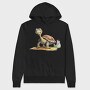 Turtle Smiling Face, Hanorac Oversize Barbati (Unisex)