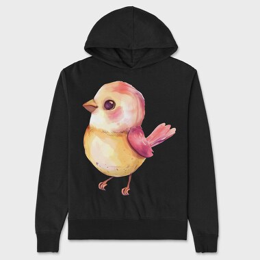 Watercolor Baby Chick, Hanorac Oversize Barbati (Unisex)
