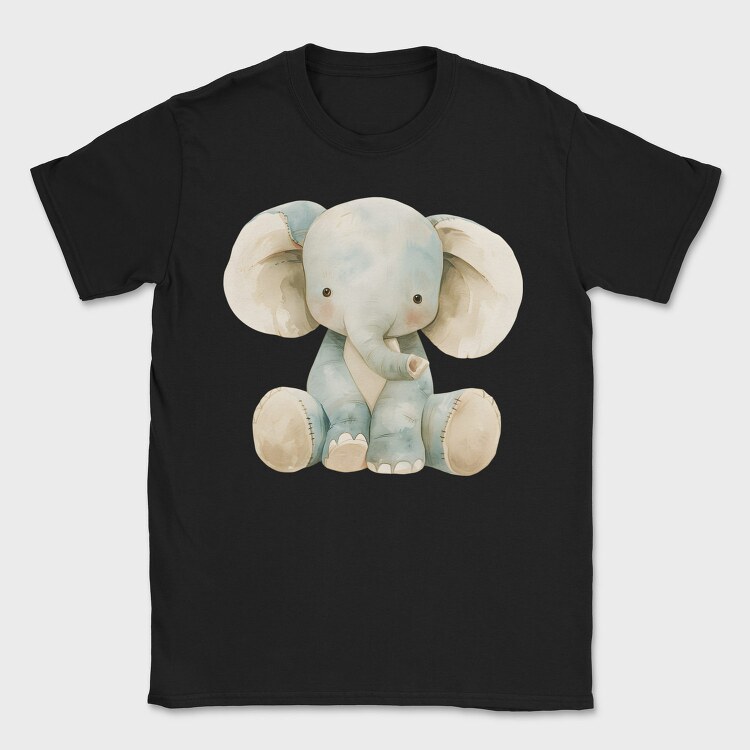 Watercolor Baby Elephant, Tricou Barbati (Unisex)
