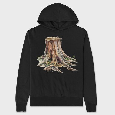 Tree Stump Root, Hanorac Oversize Barbati (Unisex)