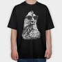 Chicken Monochrome Sunglases, Tricou Oversize Barbati (Unisex)