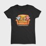 Watercolor Cat Sleeping, Tricou Femei