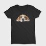 Watercolor Beagle Peeking, Tricou Femei
