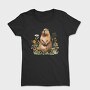 Watercolor Capybara Flowers, Tricou Femei