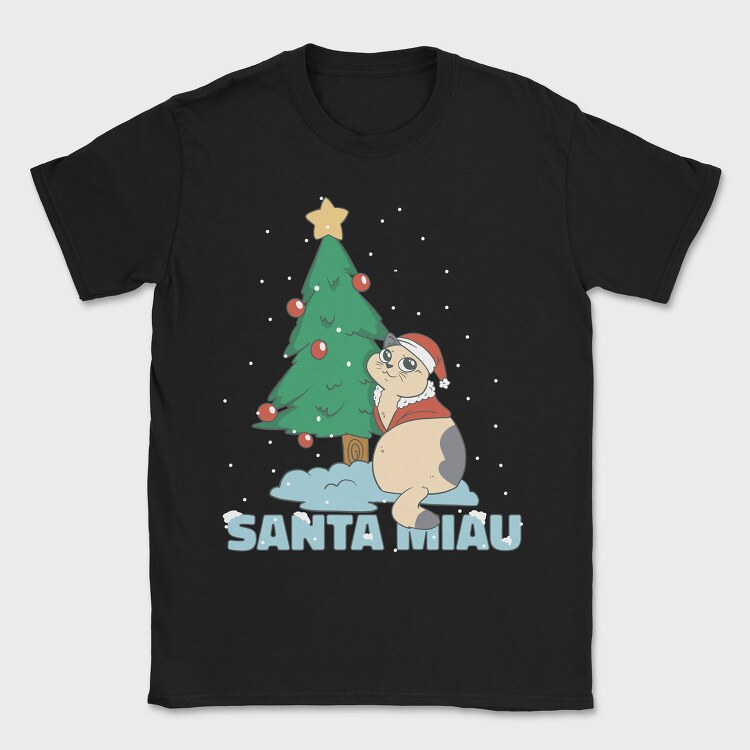 Chistmas Cat, Tricou Barbati (Unisex)