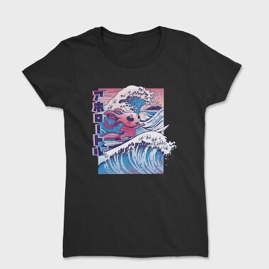 Vaporwave Surfing Axolotl Surf, Tricou Femei