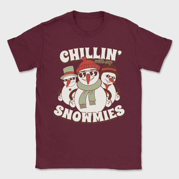 Chillin Snowmies, Tricou Barbati (Unisex)