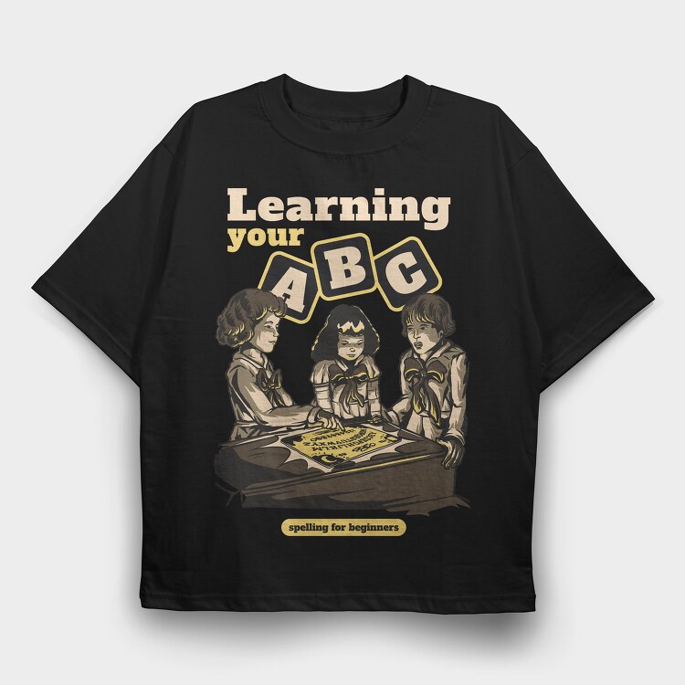 Children Playing Ouija, Tricou Oversize Barbati (Unisex)