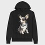 Chihuahua Bow, Hanorac Oversize Barbati (Unisex)