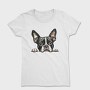 Watercolor Boston Terrier, Tricou Femei