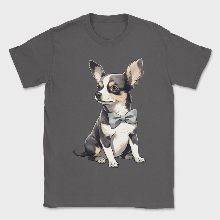 Chihuahua Bow, Tricou Barbati (Unisex)