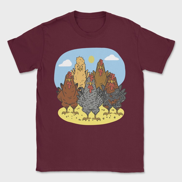 Chicken Slots, Tricou Barbati (Unisex)