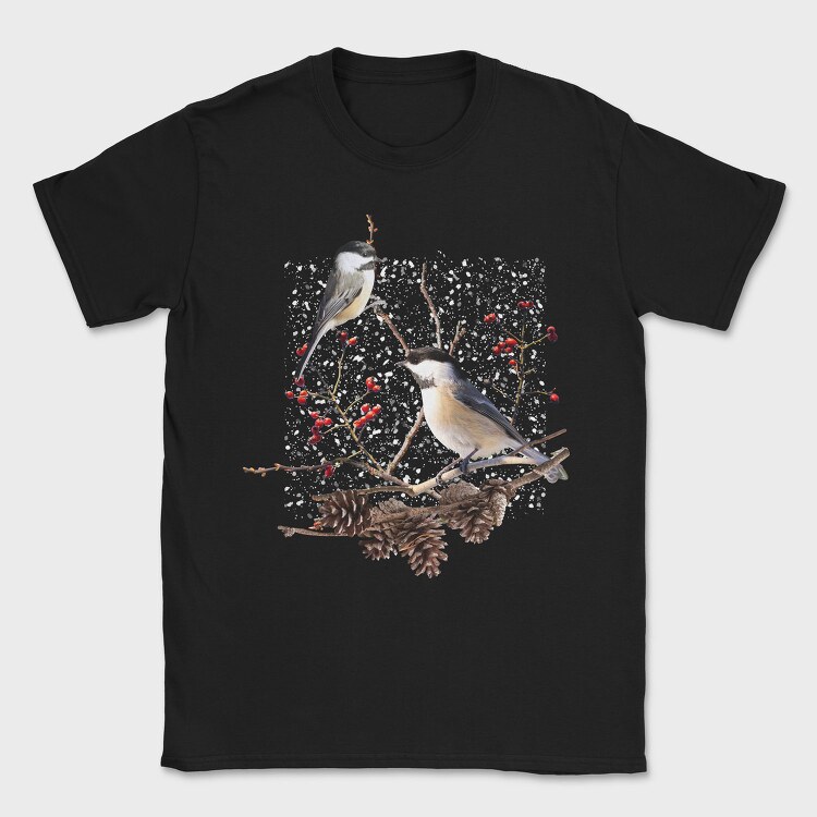 Chickadee Bird, Tricou Barbati (Unisex)