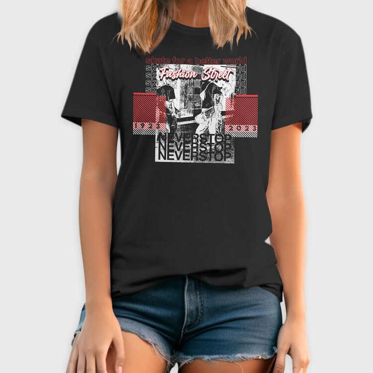 Never Stop 2, Tricou Barbati (Unisex)