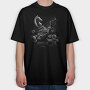 Chess Dramatic Monochrome, Tricou Oversize Barbati (Unisex)