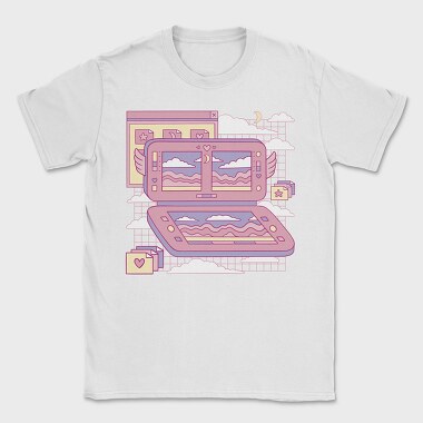Vaporwave Videogame Console Pink Consola, Tricou Barbati (Unisex)