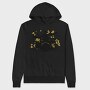 Vibrant Drummer Silhouette, Hanorac Oversize Barbati (Unisex)