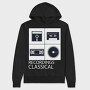 Vintage Audio Cassette Classical, Hanorac Oversize Barbati (Unisex)