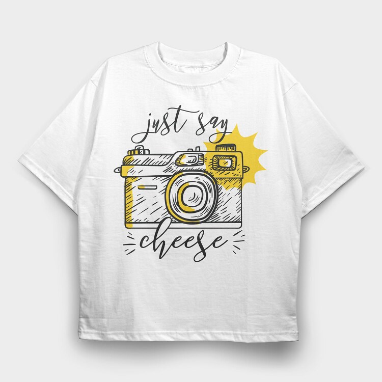 Vintage Camera Kid 05, Tricou Oversize Barbati (Unisex)