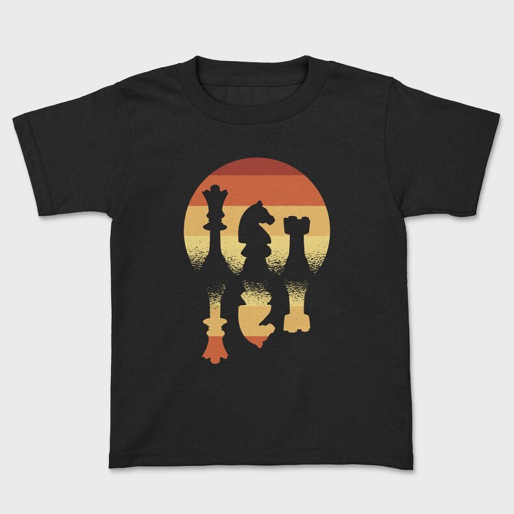 Vintage Chess Pieces, Tricou Copii