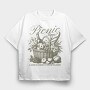 Vintage Picnic Basket, Tricou Oversize Barbati (Unisex)