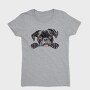 Watercolor Boxer Peeking, Tricou Femei