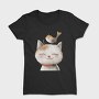 Watercolor Cat Bird, Tricou Femei