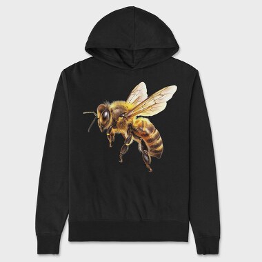 Watercolor Bee Fly, Hanorac Oversize Barbati (Unisex)