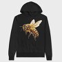 Watercolor Bee Fly, Hanorac Oversize Barbati (Unisex)