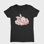 Watercolor Bunny Cloud, Tricou Femei