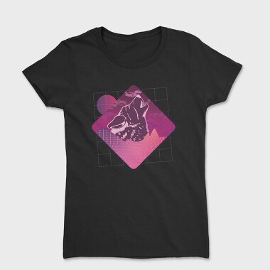 Vaporwave Wolf, Tricou Femei