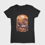 Vintage Cowboy And Truck, Tricou Femei