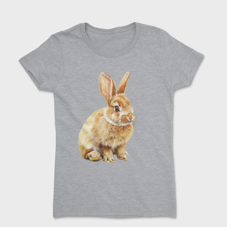 Watercolor Bunny Cute, Tricou Femei