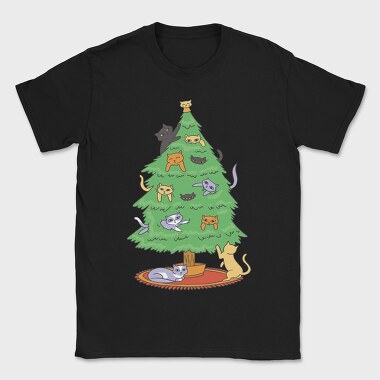 Cats on Tree, Tricou Barbati (Unisex)