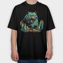 Catzilla 2, Tricou Oversize Barbati (Unisex)