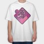Vaporwave Wolf, Tricou Oversize Barbati (Unisex)