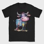 Watercolor Cow Visu, Tricou Barbati (Unisex)