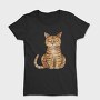 Watercolor Cat Grumpy, Tricou Femei
