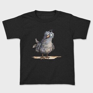 Watercolor Bird Funny, Tricou Copii