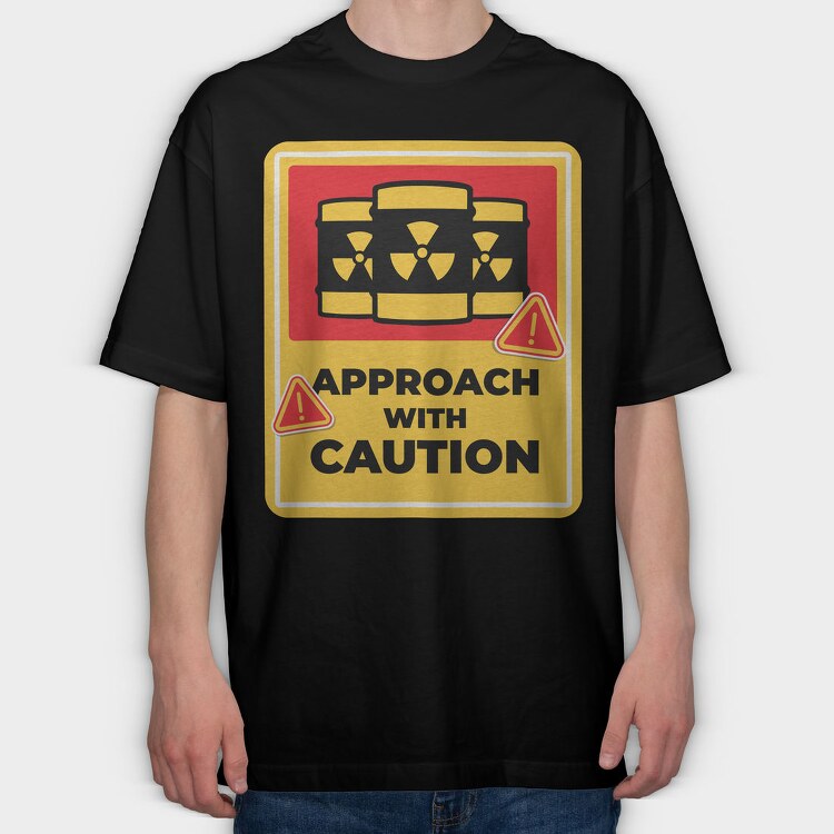 Caution Signal, Tricou Oversize Barbati (Unisex)