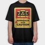 Caution Signal, Tricou Oversize Barbati (Unisex)
