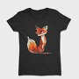 Watercolor Fox Sitting, Tricou Femei