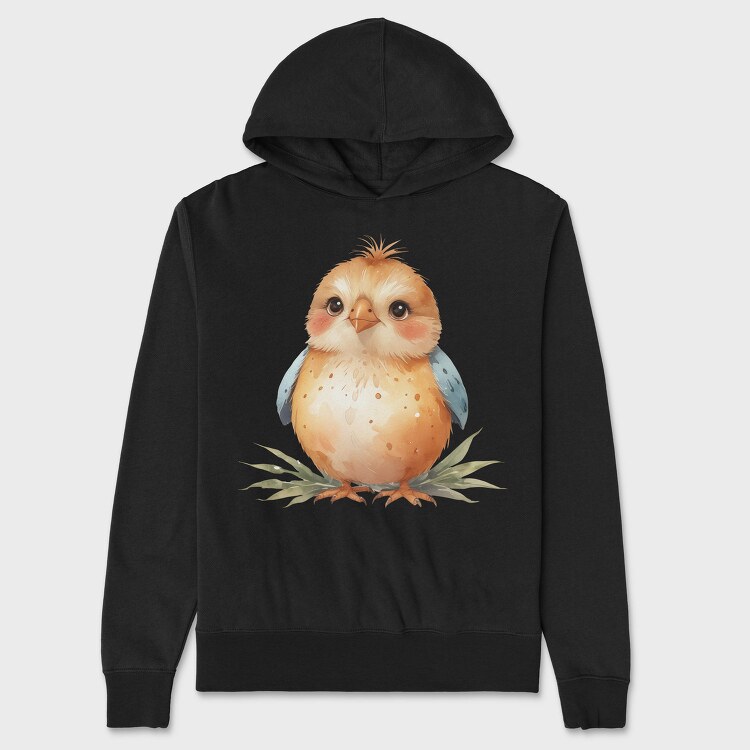 Watercolor Fairy Bird, Hanorac Oversize Barbati (Unisex)
