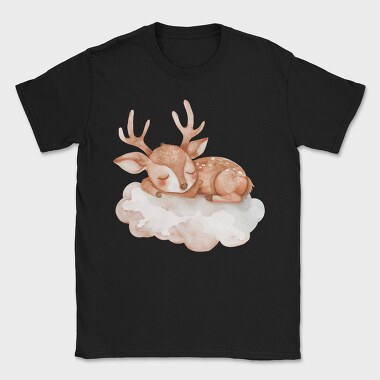 Watercolor Deer Cloud, Tricou Barbati (Unisex)
