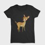 Watercolor Fawn Art, Tricou Femei